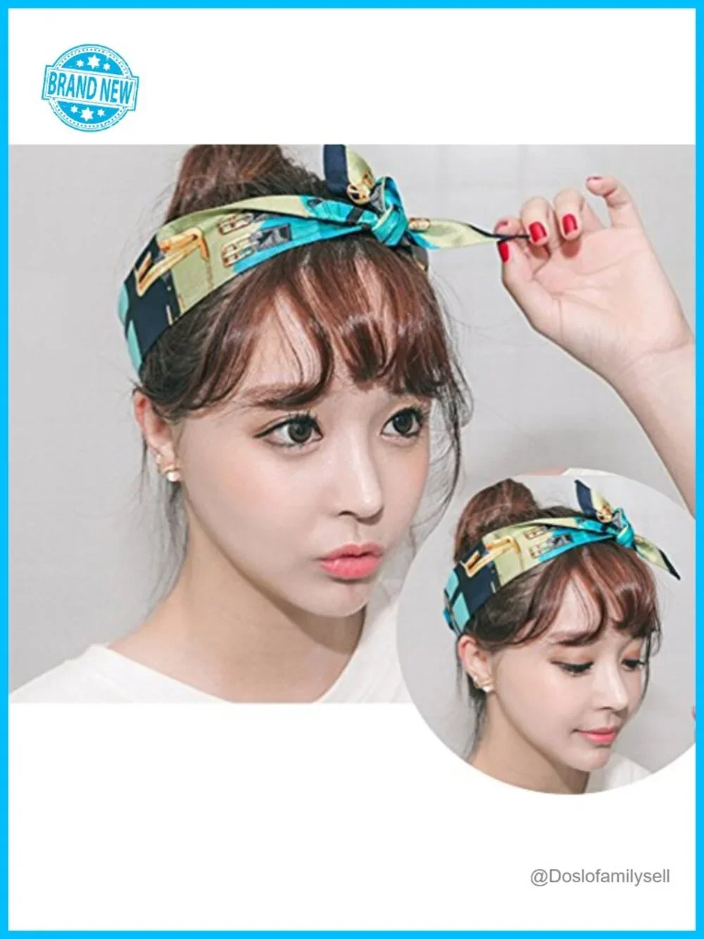 Silky Imitation Silk Fashion Scarves for Handbag Decoration Gift Set